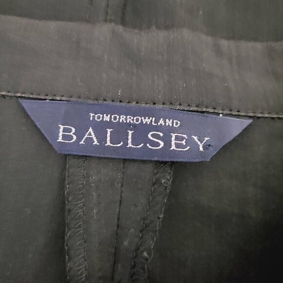 Vintage Tomorrowland Ballsey Evening Jacket XS Black Button-Front 3/4 Sl…‎ - Picture 4 of 6